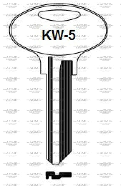 ilco KW5 key blank for Kwikset Titan locks