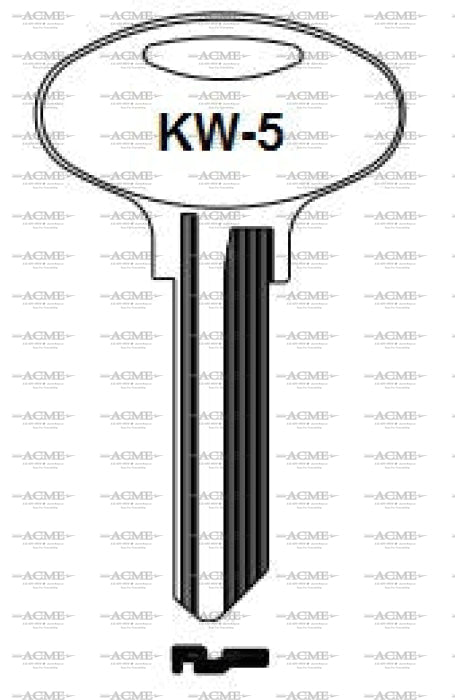 ilco KW5 key blank for Kwikset Titan locks