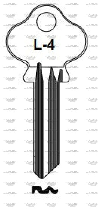 ilco L4 key blank for Lockwood locks