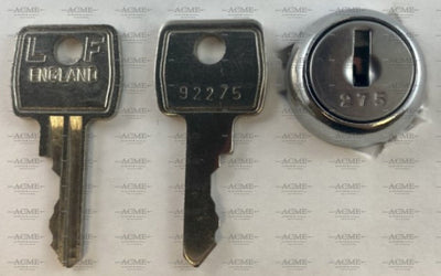 L and F Lowe and Fletcher Lock and Key Series 001 to 099
