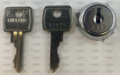 L and F Lowe and Fletcher Lock and Key Series 500 to 599.