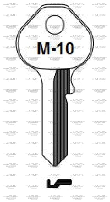 Ilco E-Z key blank M10 for Master Padlock