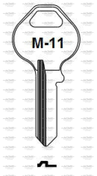 ilco M11 key blank for master padlocks