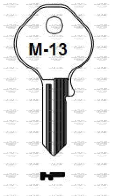 Ilco E-Z key blank M13 for Master Padlock