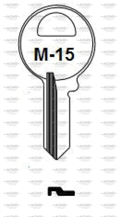 ilco M15 key blank for master padlocks