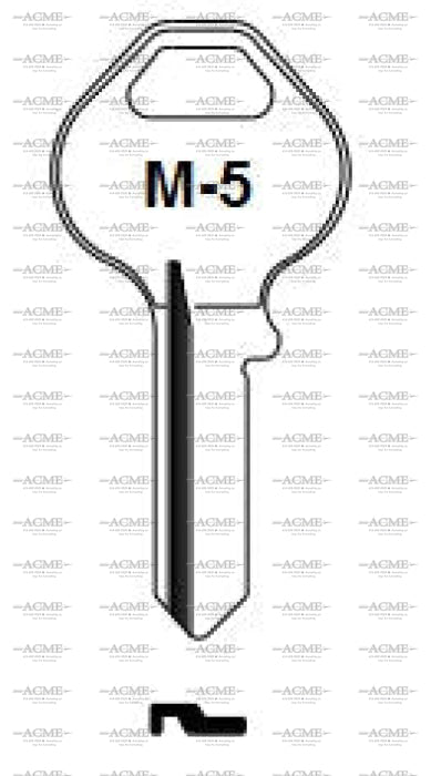 ilco M5 key blank for master padlock
