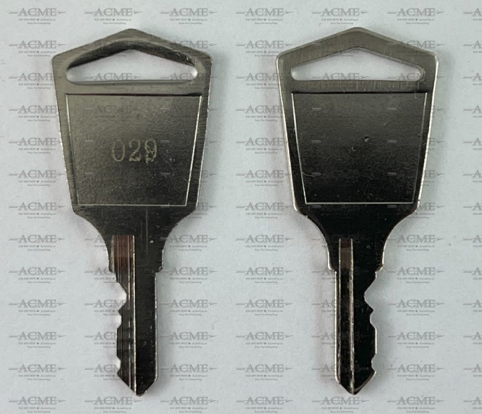 Mini Cam Lock 029 Key | AcmeKey.ca USA & Canada