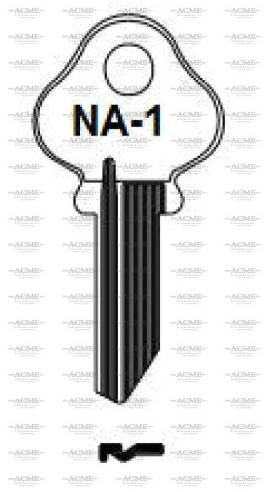Ilco NA1 key blank for National Rockford locks