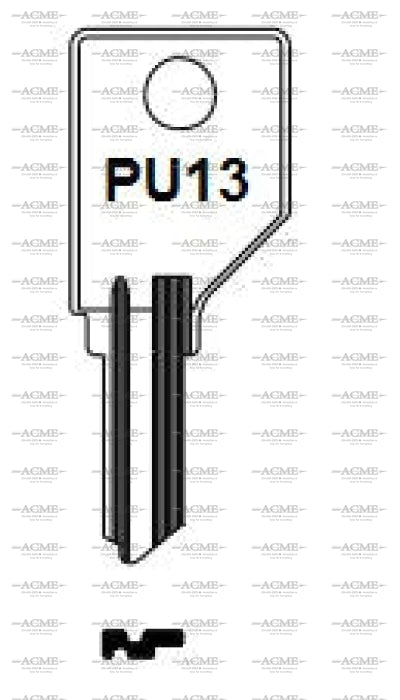 Ilco E-Z key blank PU13 for Pundra Wesko office furniture locks