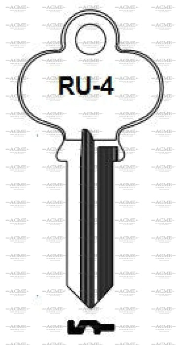 Russwin Ru4 Ilco RU4 1011P Box of 50 Key Blanks for Russwin Locks | AcmeKey.ca USA ...