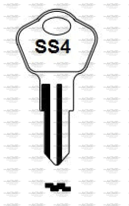 Ilco SS4 key blank for Sentry Safe