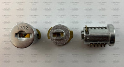 Teknion Pundra ESP Wesko Lock and Key Series T KA Keyed Alike Silver Core