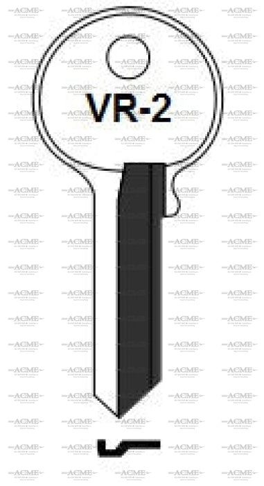 Ilco VR-2 Key Blank for Guard & Viro Padlock | AcmeKey.ca USA & Canada