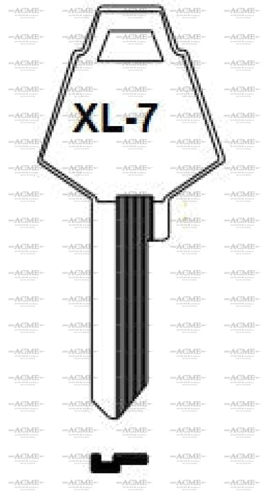 Ilco XL7 key blank for XL mail box locks