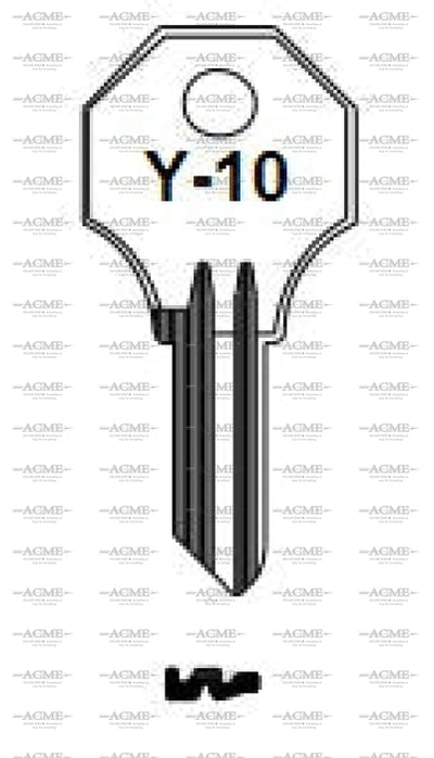 ilco Y10 key blank for Yale locks