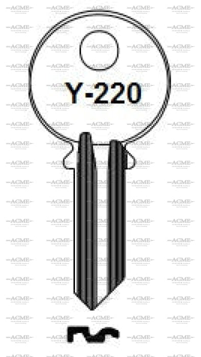 ilco Y220 key blank for Yale locks