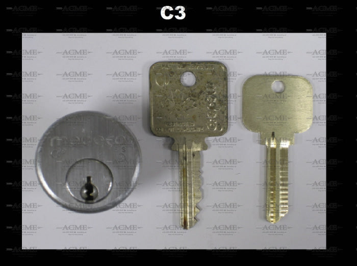 Medeco Assa Abloy C3 LSC BiAxial Restricted Do Not Duplicate Keyway key blank