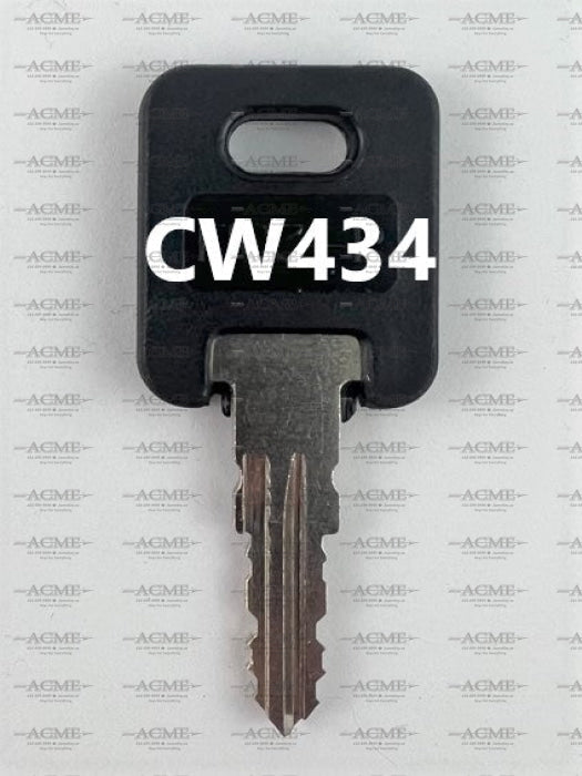 CW434 FIC Fastec Trailer RV Motorhome Replacement Key