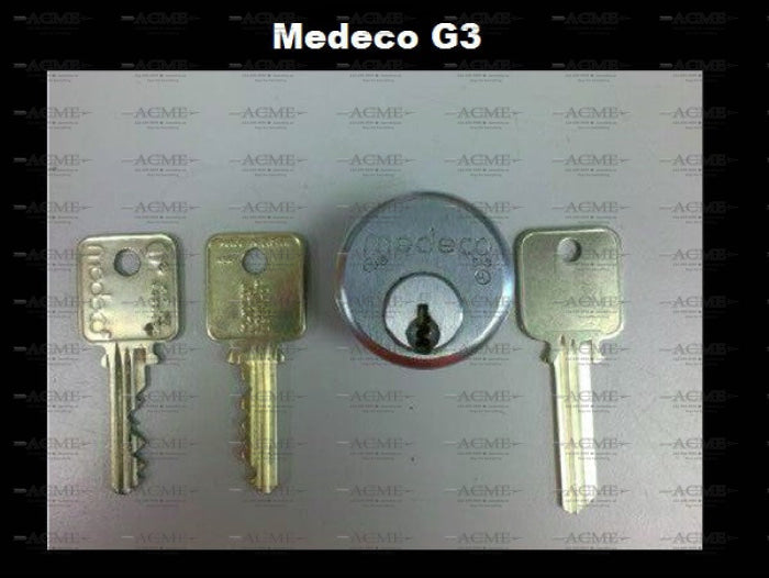 Medeco Assa Abloy G3 Card Controlled  BiAxial Restricted Do Not Duplicate Keyway key blank