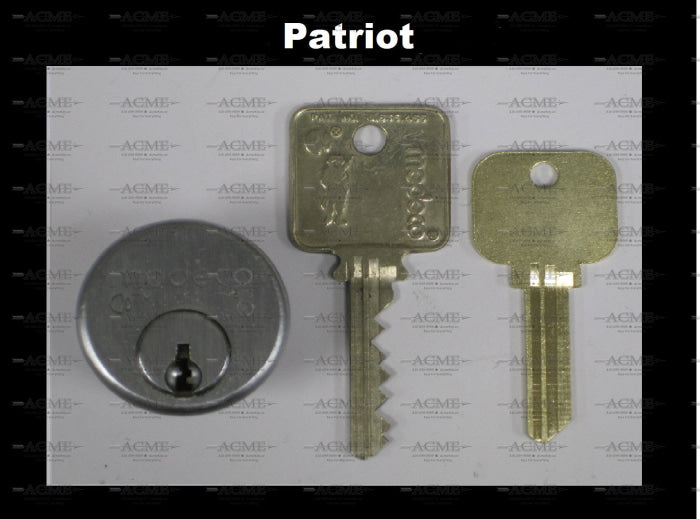 Medeco Assa Abloy Patriot BiAxial Restricted Do Not Duplicate Keyway key blank