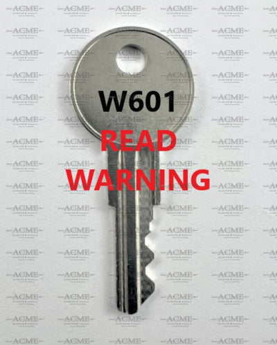 W601 Hirsh, Staples, Lorell, Office Max, Wind Danbury Replacement Key