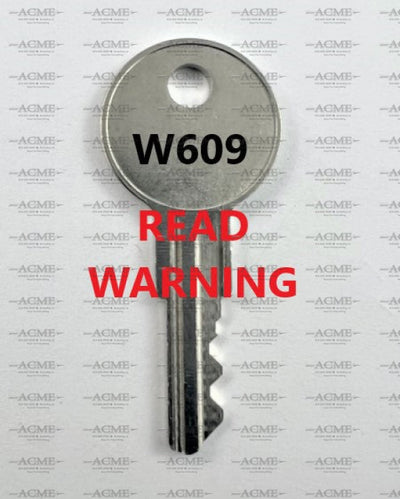W609 Hirsh, Staples, Lorell, Office Max, Wind Danbury Replacement Key