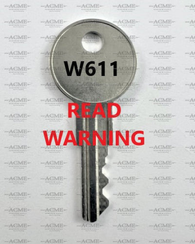 W611 Hirsh, Staples, Lorell, Office Max, Wind Danbury Replacement Key