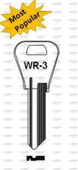 Ilco Taylor H54WA WR3 Box of 50 Key Blanks for Weiser Lock | AcmeKey.ca USA & Canada