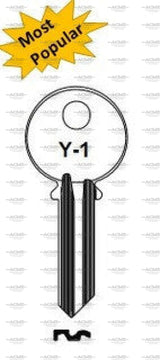 Ilco Taylor 999 Y1 Box of 50 Key Blanks for Yale Locks | AcmeKey.ca USA & Canada